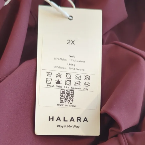 NWT Halara Backless Cut Out Twisted Midi Dress in Fig | Size 2X - Picture 8 of 9